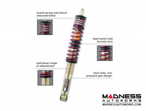 FIAT 500 Coilover Kit by Vogtland - European Model FIAT 500 Coilover Kit by Vogtland - European Model